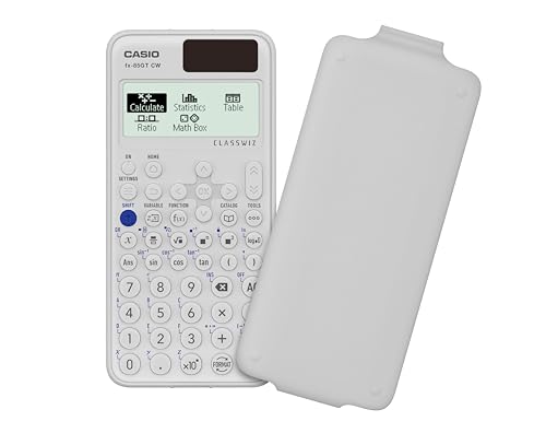 Casio Calculatrice Scientifique Blanche.fx-85GTCW pour Étudiants en Mathématiques.Scène d'École et Université.Caractéris