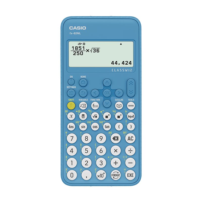 Casio fx-82NL Calculatrice Scientifique Noir avec Housse de Protection Incluse - Usage Étudiant - École et Apprentissage