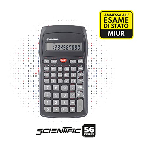 Calculatrice Scientifique Osama 56 Fonctions Noir Idéal École Université Bureau